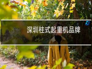 深圳柱式起重机品牌
