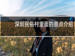 深圳民俗村里面的景点介绍