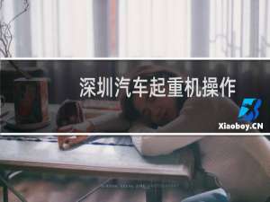 深圳汽车起重机操作