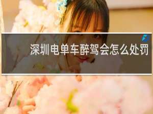 深圳电单车醉驾会怎么处罚