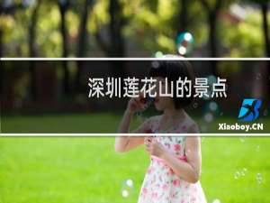 深圳莲花山的景点