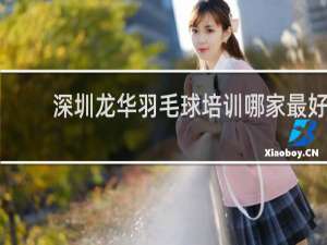 深圳龙华羽毛球培训哪家最好