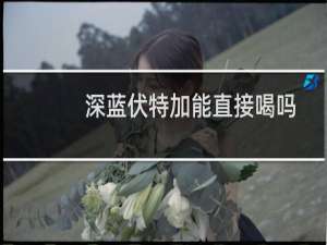 深蓝伏特加能直接喝吗