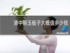 清中期玉板子大概值多少钱