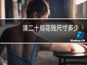 清二十局花钱尺寸多少