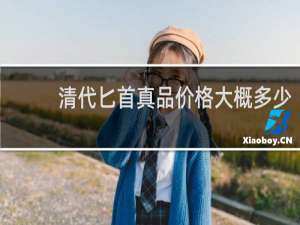 清代匕首真品价格大概多少