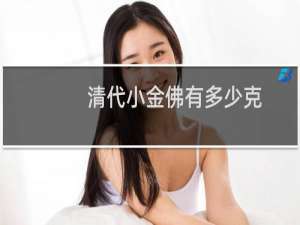 清代小金佛有多少克