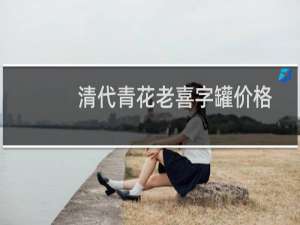 清代青花老喜字罐价格