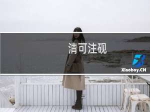 清可注砚