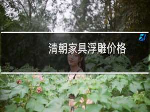 清朝家具浮雕价格