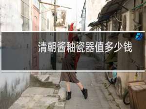 清朝酱釉瓷器值多少钱