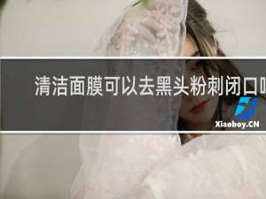 清洁面膜可以去黑头粉刺闭口吗