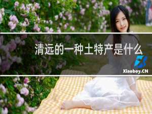 清远的一种土特产是什么