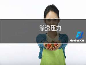 渗透压力