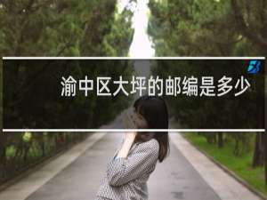 渝中区大坪的邮编是多少