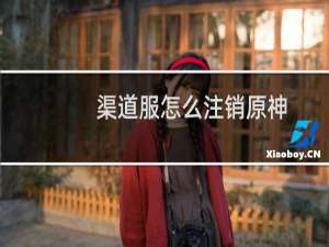 渠道服怎么注销原神