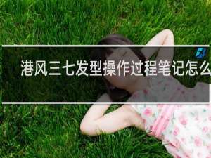 港风三七发型操作过程笔记怎么写