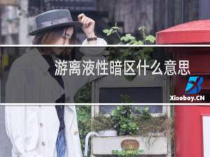 游离液性暗区什么意思（液性暗区什么意思）