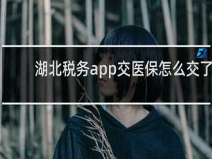 湖北税务app交医保怎么交了