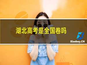 湖北高考是全国卷吗
