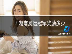 湖南奥运冠军奖励多少