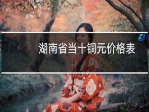 湖南省当十铜元价格表