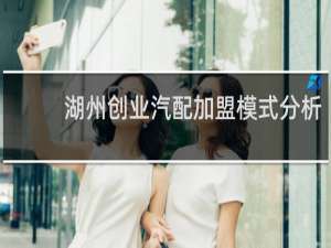 湖州创业汽配加盟模式分析