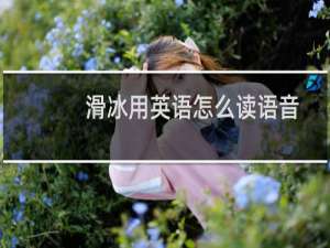 滑冰用英语怎么读语音