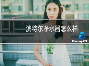 滨特尔净水器怎么样