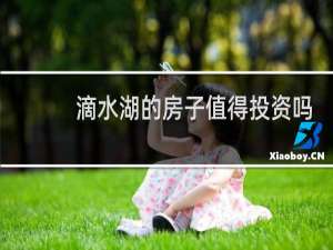 滴水湖的房子值得投资吗