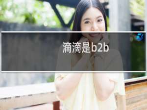 滴滴是b2b
