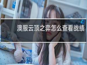 澳服云顶之弈怎么查看战绩