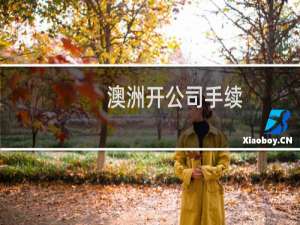 澳洲开公司手续