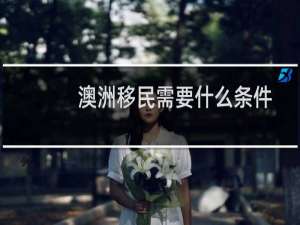 澳洲移民需要什么条件