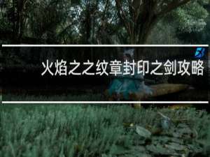 火焰之之纹章封印之剑攻略