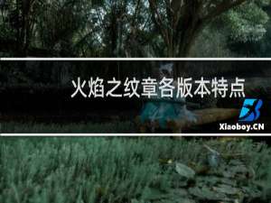 火焰之纹章各版本特点