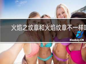 火焰之纹章和火焰纹章不一样吗