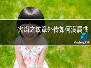 火焰之纹章外传如何满属性