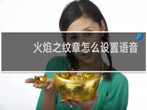 火焰之纹章怎么设置语音