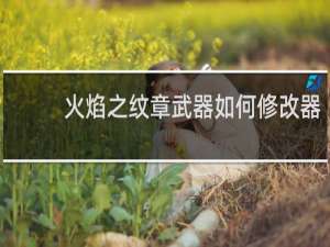 火焰之纹章武器如何修改器