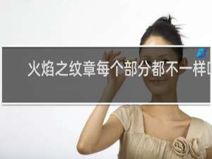 火焰之纹章每个部分都不一样吗