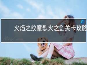 火焰之纹章烈火之剑关卡攻略