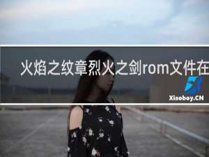 火焰之纹章烈火之剑rom文件在哪