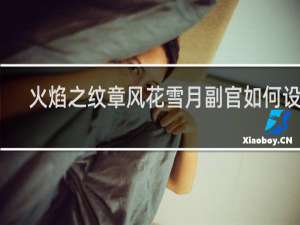 火焰之纹章风花雪月副官如何设置
