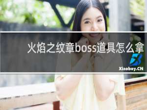 火焰之纹章boss道具怎么拿