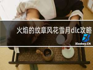 火焰的纹章风花雪月dlc攻略