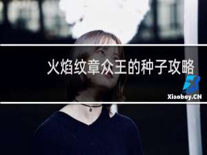 火焰纹章众王的种子攻略