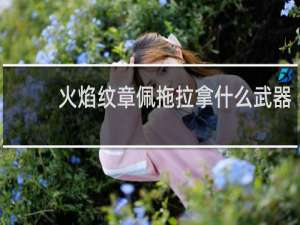 火焰纹章佩拖拉拿什么武器