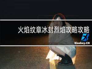 火焰纹章冰封烈焰攻略攻略