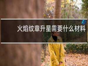 火焰纹章升星需要什么材料